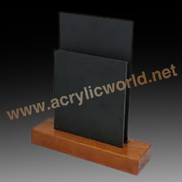 A5 chalkboard wooden menu holders for restaurants